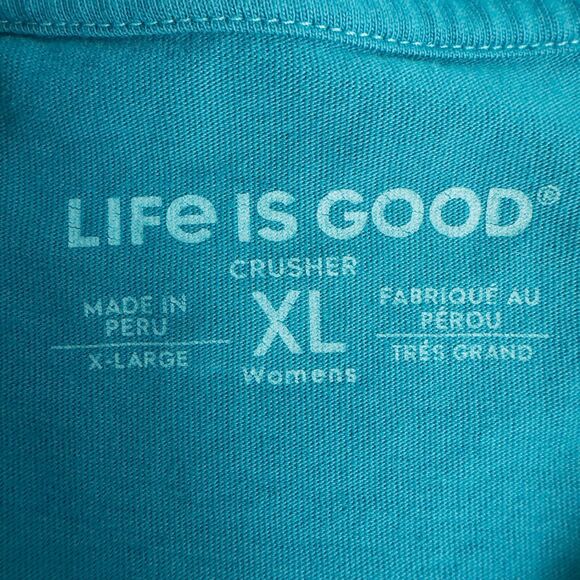 Life Is Good Scribbled Sunflower Womens XL Short Sleeve Crew Neck Crusher Tee - Picture 3 of 16